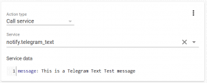 Telegram Text from Home Assistant