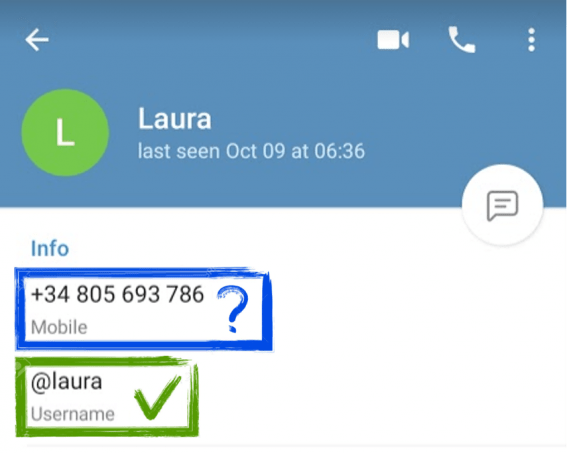 Get phone number from Telegram ID/User - CallMeBot API